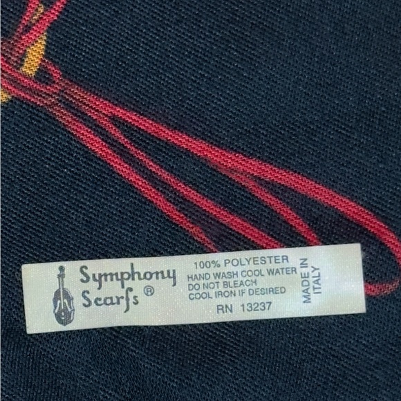 Vintage Equestrian Hunting Scarf Classic  Symphony Scarfs Made in Italy - Picture 11 of 12